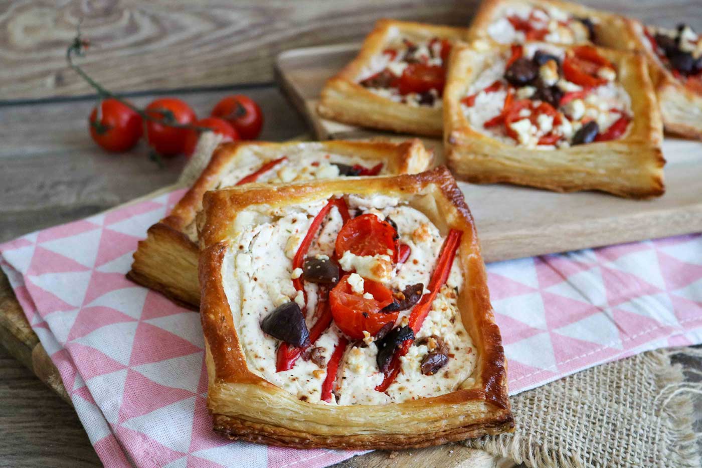 Mediterranean Puff Pastry Tarts